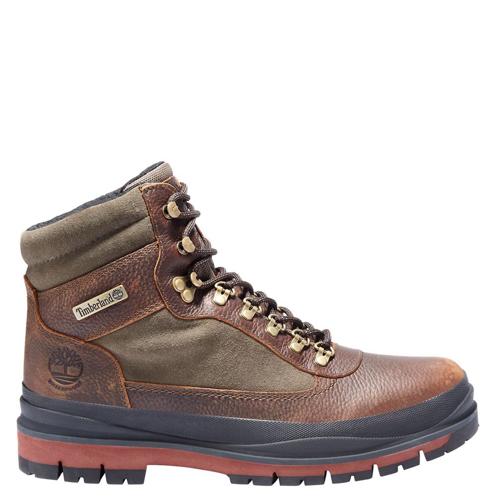 Timberland Μποτες Χιονιού Ανδρικα Καφε - Field Trekker Waterproof - Greece 9147328-WT